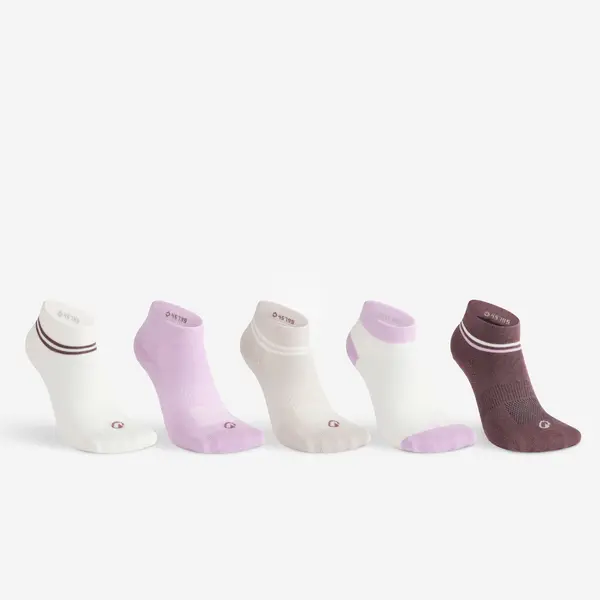 Set 5 șosete de sport trei sferturi RS 160 multicolor