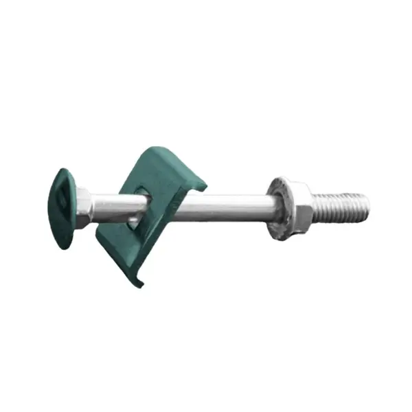 Set 50 x Surub T Gard M6 x 80 mm Fixare Panouri Gard Stalpi Rectangulari 60 mm Vopsit RAL 6005