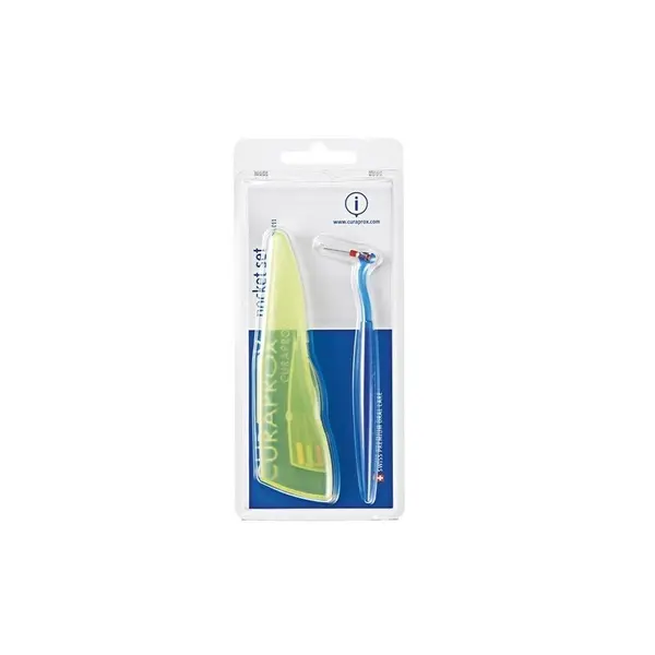Set 5x Periute Interdentare, Curaprox, Pocket Kit, CPS 457 pentru Curatarea Spatiilor Interdentare, impotriva Gingivitei, Culoare Verde