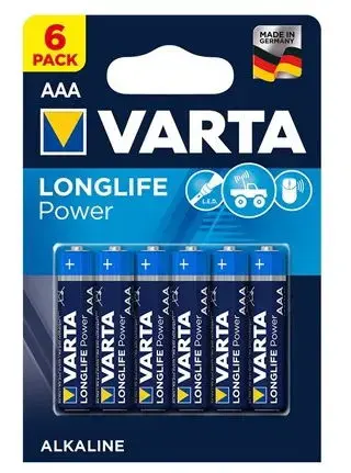 Set 6 Baterii VARTA LR03 BLISTER, ALCALINA