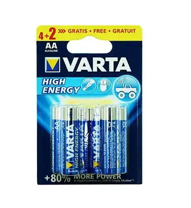 Set 6 baterii VARTA LR06 BLISTER, ALCALINA