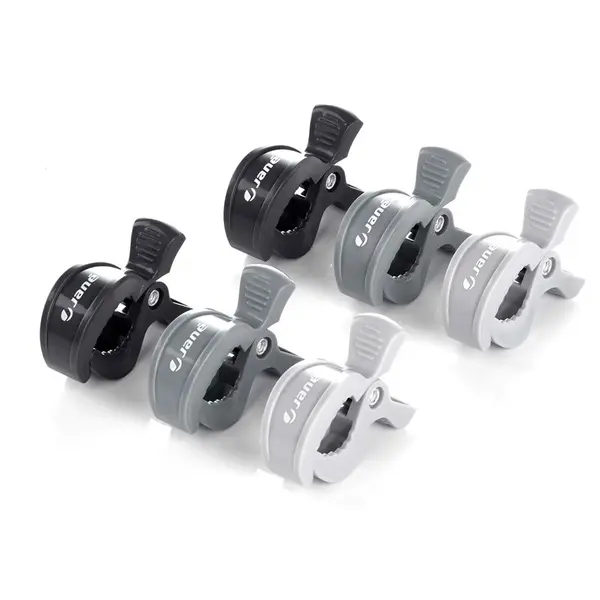 Set 6 clesti pentru carucior, Jane, Multifunctional, Gri si negru