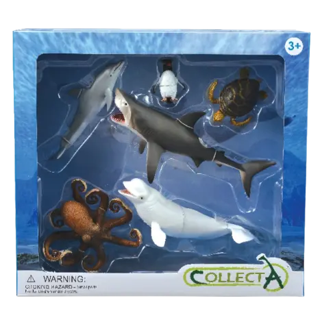 Set 6 figurine viata acvatica Collecta