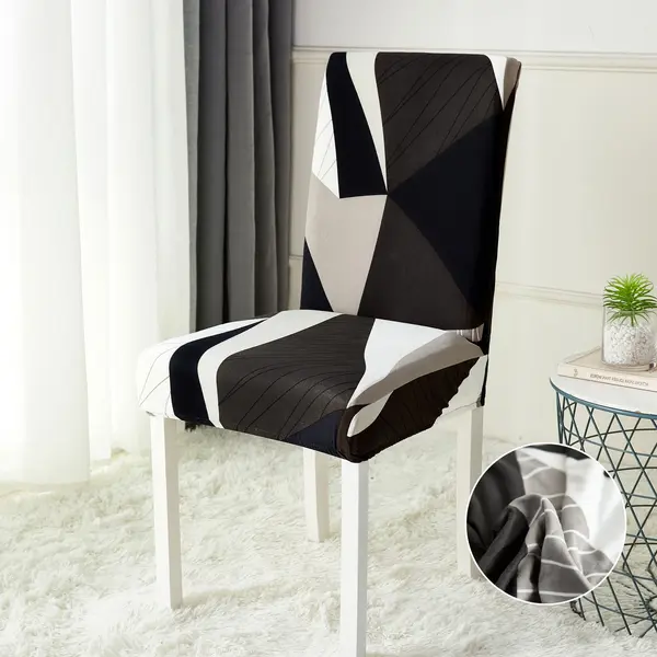 Set 6 huse universale pentru scaun, ELASTICE, Jojo Home, Multicolor, model clasic