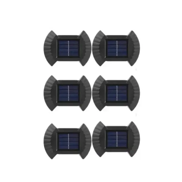 Set 6 Lampi Solare LED Bidirectionale Gard si Scari - 200mAh, IP65, Alb Cald, Senzor Automat