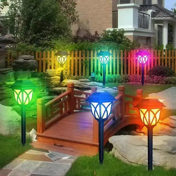 Set 6 lampi solare LED RGB, Waterproof