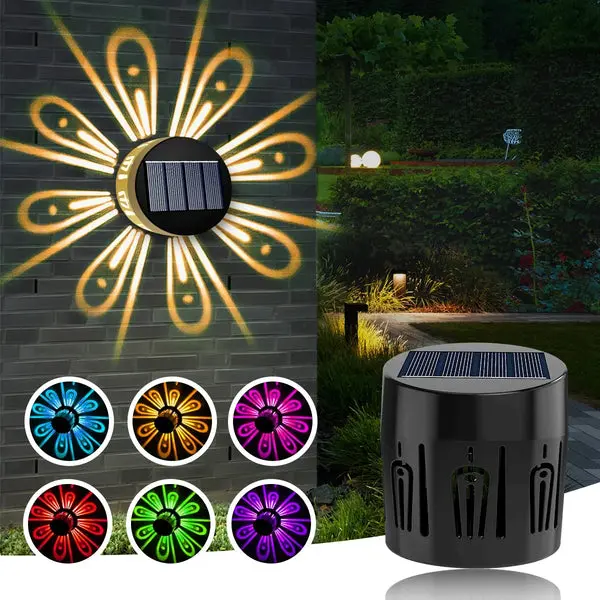 Set 6 lampi solare, lumina LED RGB