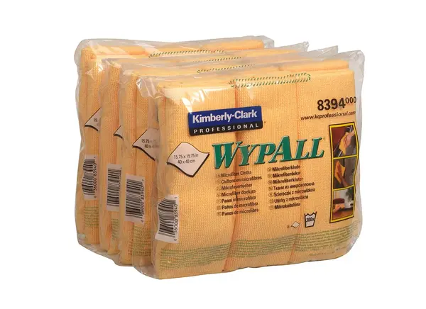 Set 6 lavete microfibra Wypall 40x 40cm diverse culori Set 6 lavete microfibra Wypall 40x 40cm galbene