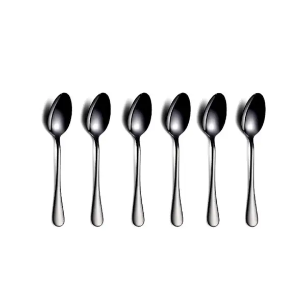 Set 6 Lingurite din Inox, Berglander, Negru