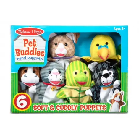 Set 6 papusi de mana Animale de companie - Melissa & Doug