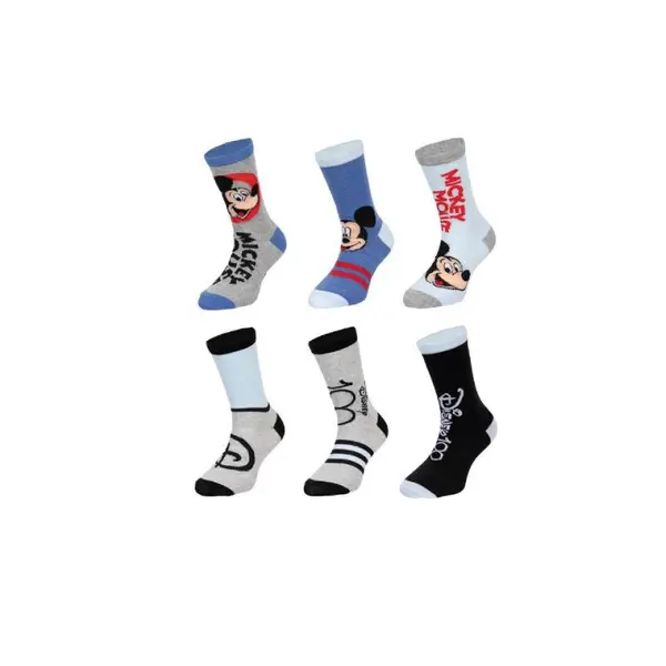 Set 6 perechi sosete, multicolor, Mickey Mouse, Disney Engros