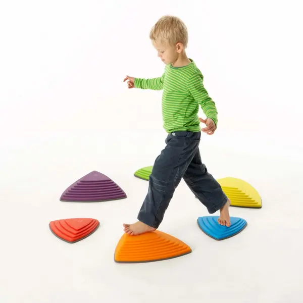 Set 6 piese pentru motricitate, echilibru Gonge Pietre de rau