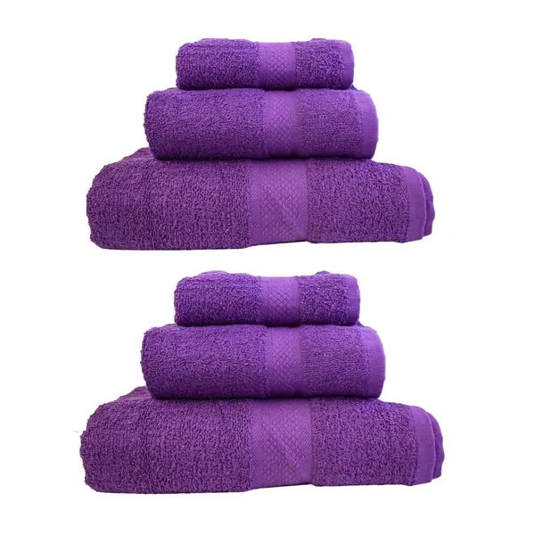 Set 6 prosoape 100% bumbac pakistanez pieptanat, MOV