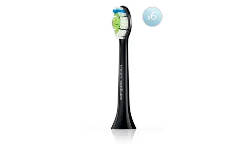 Set 6 rezerve periuta Philips Optimal White HX6066/88 (Negru)