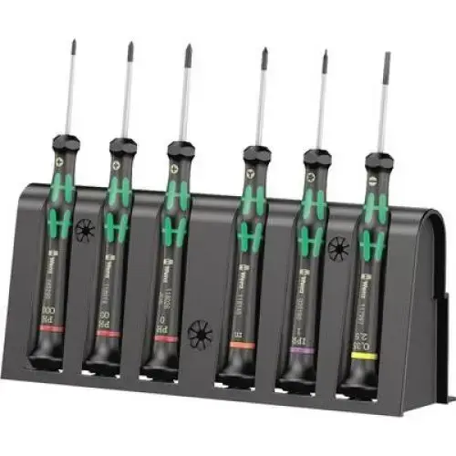 Set 6 Surubelnite Wera, Negru