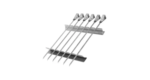 Set 6 tepuse metalice pentru gatit kebab si frigarui la gratar Enders 8802