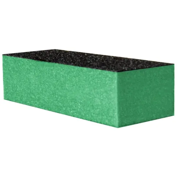 Set 7 x Buffer de Unghii Prima, pentru Pilit si Lustruit, Bloc Verde/Negru, 9.5 cm, Granulatie 80/80