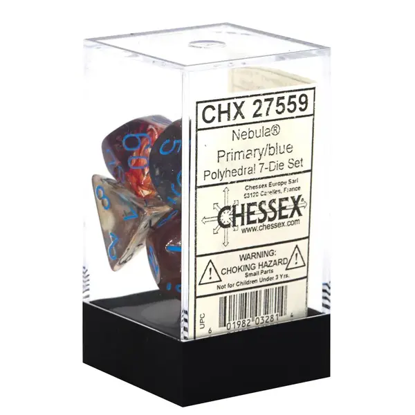Set 7 Zaruri Chessex - Nebula Luminary - Primary/Albastru