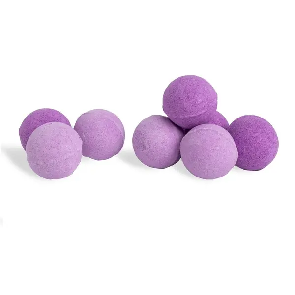 Set 8 bile efervescente de baie mov Crush Martinelia