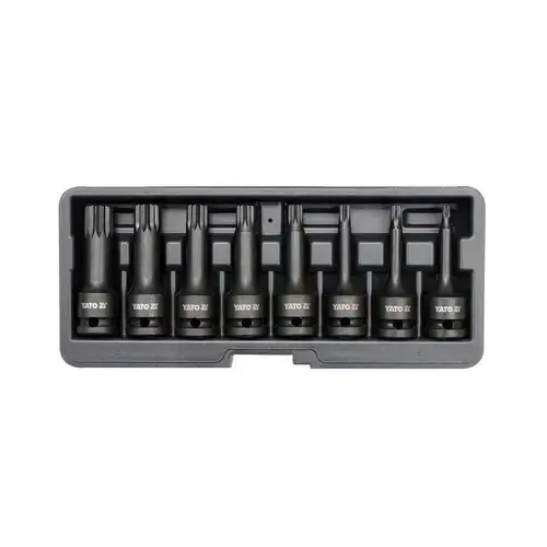 Set 8 chei de impact spline Yato YT-1069, 1/2, M5-M8