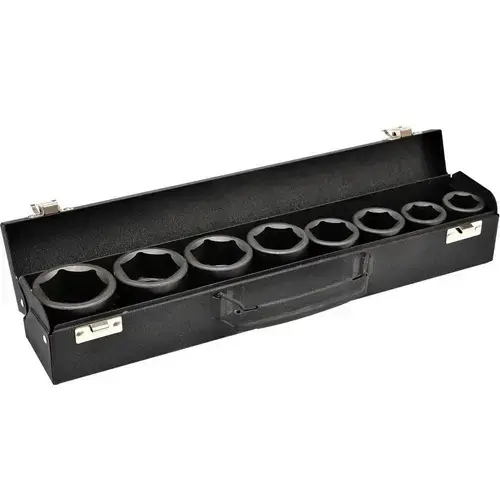 Set 8 chei tubulare de impact Yato YT-1115, 3/4, Hex, 19-41 mm