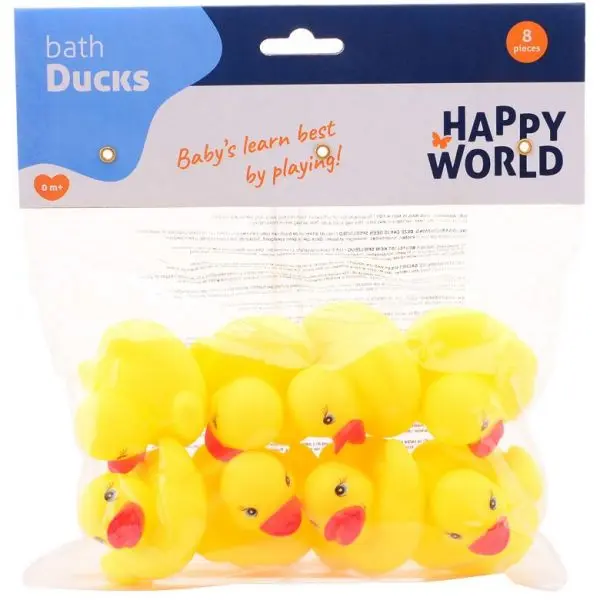 Set 8 ratuste din cauciuc pentru baie 5.5x5.5x4 cm