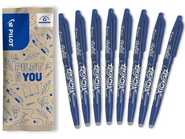 Set 8 rollere Pilot FriXion Ball 0.7 mm albastru flow pack Set 8 rollere Pilot FriXion Ball 0.7 mm albastru flow pack