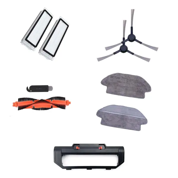 Set 9 accesorii PAA-home, compatibile cu aspiratoarele robot Xiaomi Mijia STYJ02YM si Xiaomi Mi Robot Vacuum Mop P, 2 lavete, 2 filtre, 2 perii latera