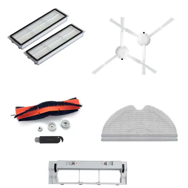 Set 9 accesorii PAA-home compatibile cu aspiratorul robot Xiaomi Mi Robot Vacuum-Mop Mijia 1C, model STYTJ01ZHM 2 lavete, 2 filtre, 2 perii laterale,