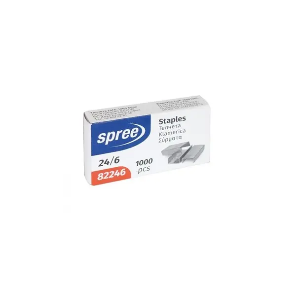 Set 9 x 1000 Capse 24/6, pentru 30 de Coli, Spree