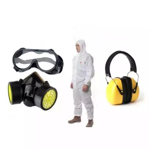 Set accesorii atomizor (ochelari, masca respiratie, casca antifonica, combinezon)