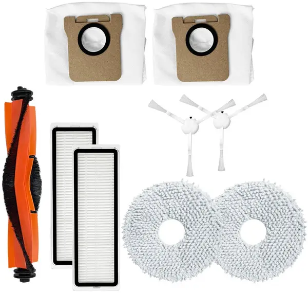 Set accesorii cu perii albe si pungi pemtru Xiaomi S10+/X10+