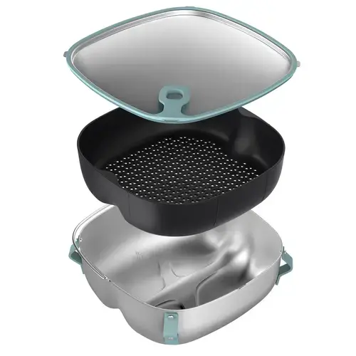 Set accesorii friteuze cu aer cald Philips HD9960/00 (Verde)