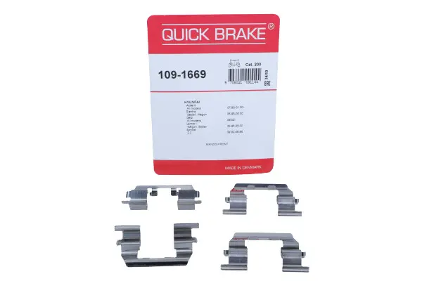 Set accesorii, placute frana QUICK BRAKE 109-1669