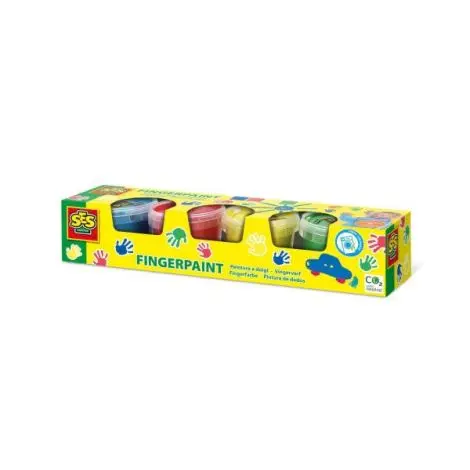 Set acuarele pentru degete, culori primare (4 x 110ml)