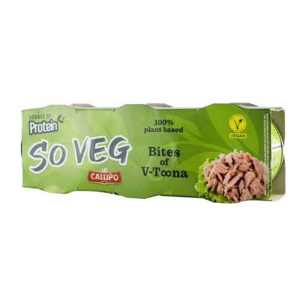 Set Alternativa Vegana la Carne de Ton, Callipo So Veg, 3 buc x 70 g (210 g)