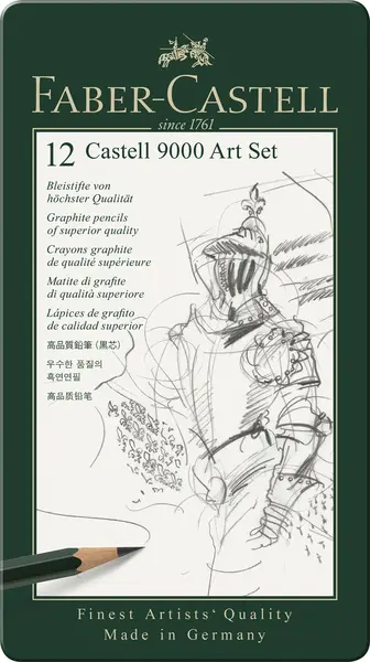 Set arta 12 buc creion Grafit9000 Faber-Castell Set arta 12 buc creion Grafit9000 Faber-Castell