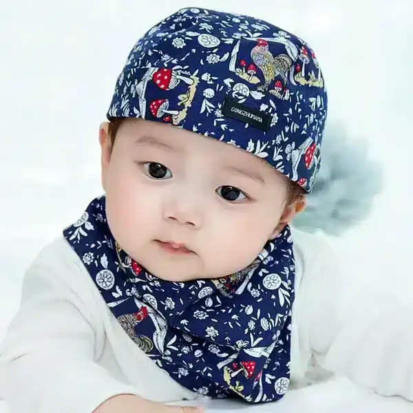 Set baieti bandana si esarfa albastra Pirates - 6-12 luni