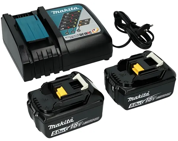 Set baterii cu acumulator și încărcător Makita - 197570-9, 18,0 V, 5,0 Ah