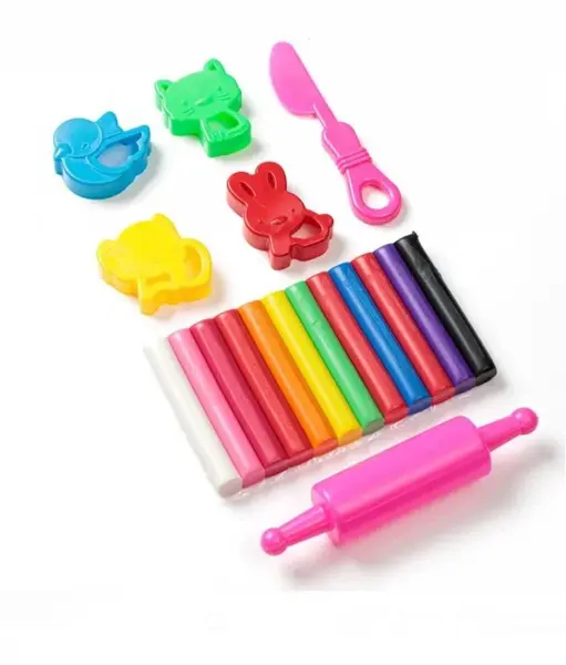 Set batoane plastilina si accesorii -12 culori