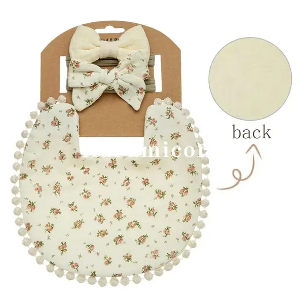 Set Baveta Reversibila Si 2 Bentite pentru Copii - Crem