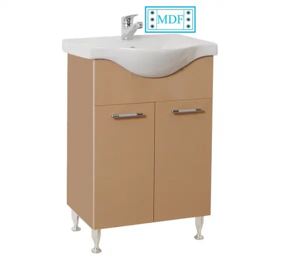 Set Baza front MDF si Lavoar seria 153, 60 cm, cappuccino