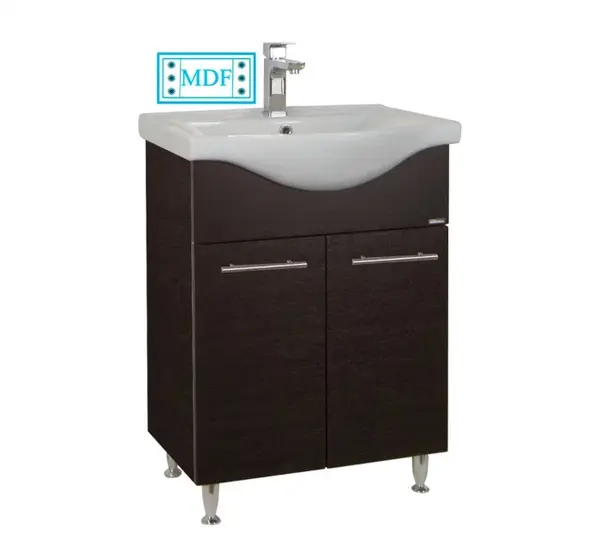 Set Baza front MDF si Lavoar seria 153, 60 cm, wenge