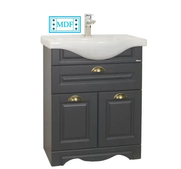 Set Baza front MDF si Lavoar seria 172, 65 cm, antracit