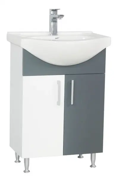 Set Baza si Lavoar seria 001, eco, 55 cm, antracit
