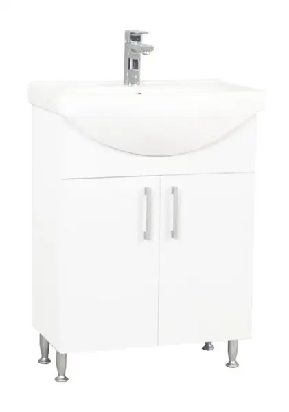 Set Baza si Lavoar seria 001, eco, 60 cm, alb