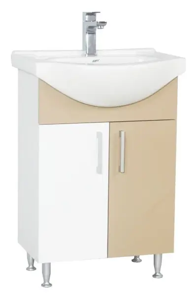 Set Baza si Lavoar seria 001, eco, 60 cm, cappuccino