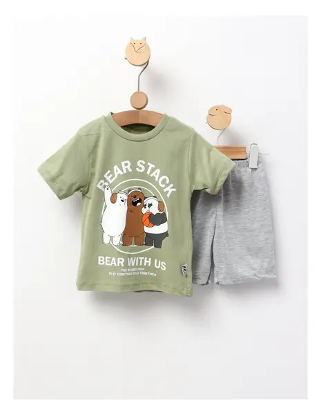 Set Bear Stack verde deschis