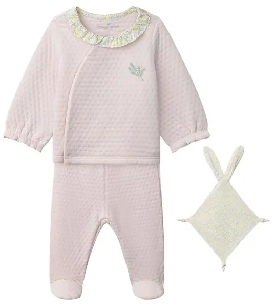 Set bebeluș 3 piese Sergent Major - Bluziță, pantalonași și prosop pentru îmbrățișat, 6 m