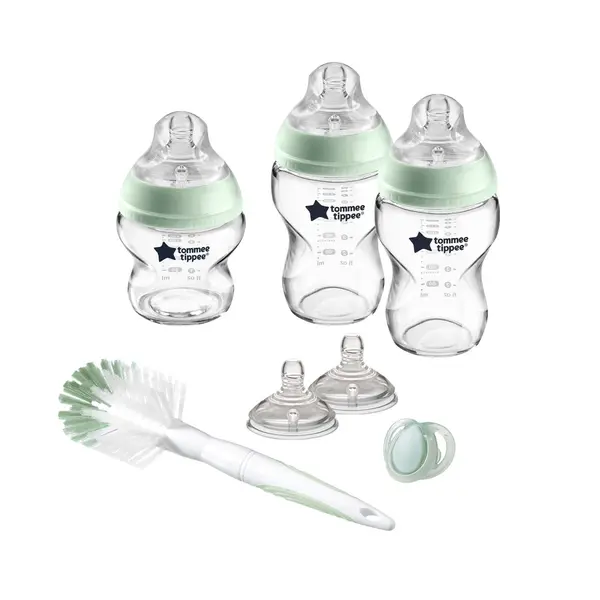 Set biberoane din sticla Tommee Tippee Easy Vent 0 luni +